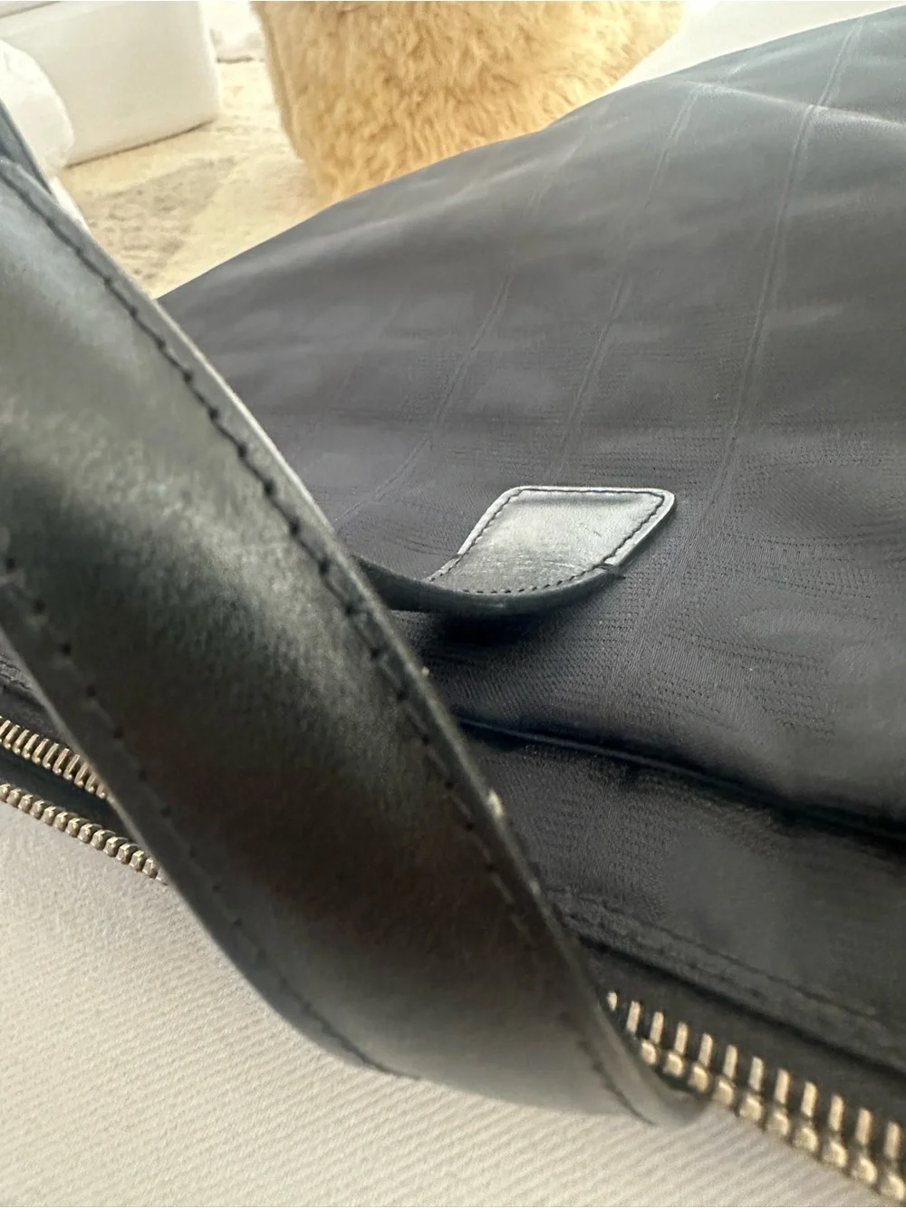 CHANEL Black Laptop Tote Bag